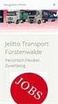 Mobile Screenshot of jelitto-transporte.de